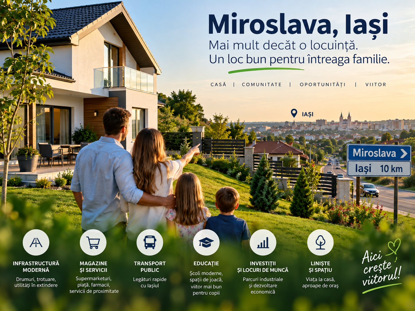 De ce sa alegi sa locuiesti intr-o casa sau o vila in Miroslava, Iasi?